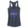 Licensed Character Juniors' NASA Classic Blue Logo Distressed Racerback Tank Top Indigo -Licensed Character Shop unnamed file 45027