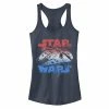 Licensed Character Juniors' Star Wars Millenium Falcon Red, White & Blue Tank Top Scarlet -Licensed Character Shop unnamed file 45036
