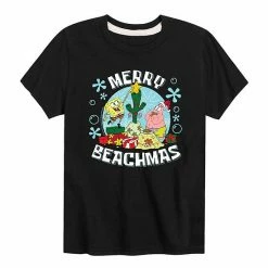 Licensed Character Boys 8-20 SpongeBob Merry Beachmas Tee Purple -Licensed Character Shop unnamed file 45073