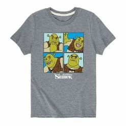 Licensed Character Boys 8-20 Universal Shrek Grid Graphic Tee Orange -Licensed Character Shop unnamed file 45083