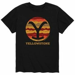 Licensed Character Men's Yellowstone Patterned Y Tee White