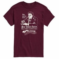 Licensed Character Men's Cheers Boy Meets Beer Tee Red -Licensed Character Shop unnamed file 45148
