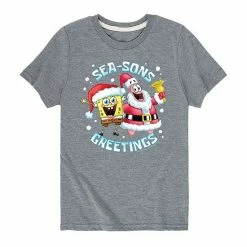 Licensed Character Boys 8-20 SpongeBob Seasons Greetings Tee Green -Licensed Character Shop unnamed file 45165