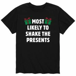 Licensed Character Men's Most Likely To Shake Presents Tee Navy -Licensed Character Shop unnamed file 4517