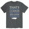 Licensed Character Men's Catch Big Fish Tee Grey -Licensed Character Shop unnamed file 4519