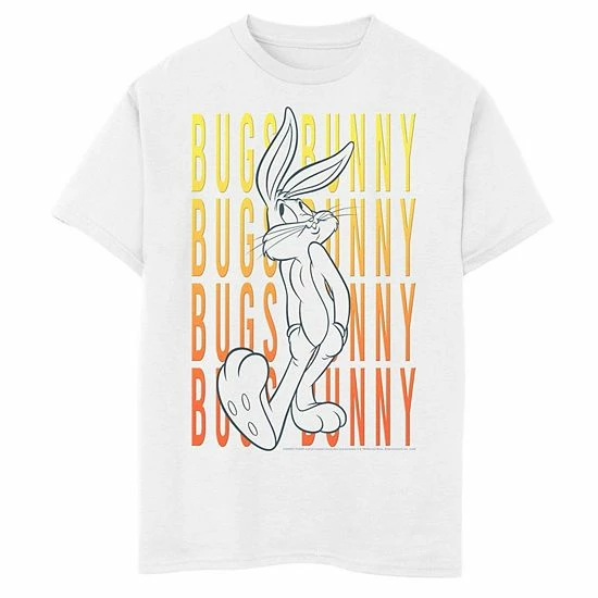 Licensed Character Boys 8-20 Looney Tunes Bugs Bunny Text Stack Portrait Graphic Tee Athletic Heather 5 Licensed Character Boys 8-20 Looney Tunes Bugs Bunny Text Stack Portrait Graphic Tee Athletic Heather - Image 3