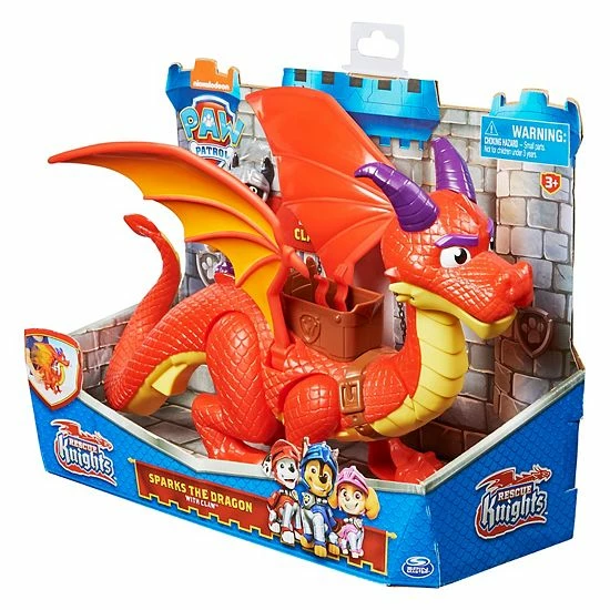 Licensed Character PAW Patrol Rescue Knights Sparks The Dragon With Super Wings And Pup Claw Action Figures 9 Licensed Character PAW Patrol Rescue Knights Sparks The Dragon With Super Wings And Pup Claw Action Figures - Image 7