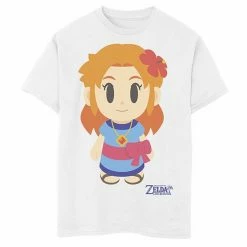 Licensed Character Boys 8-20 Nintendo Legend Of Zelda Links Awakening Marin Avatar Style Portrait Graphic Tee White