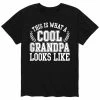 Licensed Character Men's What Cool Grandpa Tee Black -Licensed Character Shop unnamed file 4544