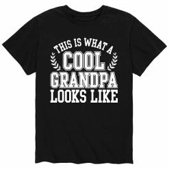 Licensed Character Men's What Cool Grandpa Tee Black