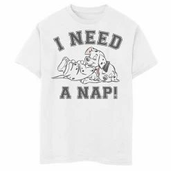 Licensed Character Disney's 101 Dalmatians Boys 8-20 Sleeping Puppies I Need A Nap Graphic Tee Athletic Heather -Licensed Character Shop unnamed file 45445