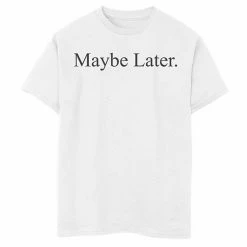 Licensed Character Boys 8-20 Fifth Sun Maybe Later V3 Graphic Tee White -Licensed Character Shop unnamed file 45453
