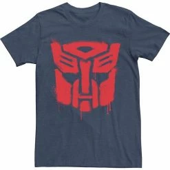 Licensed Character Men's Transformer Drippy Autobot Logo Tee