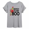 Licensed Character Juniors' Dr. Seuss Grinch Is My Boo Oversized Graphic Tee -Licensed Character Shop unnamed file 4589