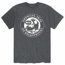 Licensed Character Men's Offical Seal Of Disapproval Tee Grey -Licensed Character Shop unnamed file 45997