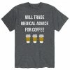 Licensed Character Men's Trade Medical Advice Coffee Tee Blue