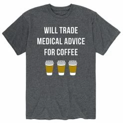 Licensed Character Men's Trade Medical Advice Coffee Tee Blue