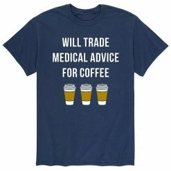 Licensed Character Men's Trade Medical Advice Coffee Tee Blue -Licensed Character Shop unnamed file 46004
