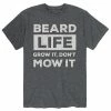 Licensed Character Men's Beard Life Grow Mow Tee Grey -Licensed Character Shop unnamed file 46014