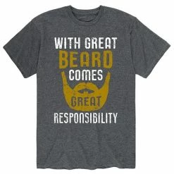 Licensed Character Men's With Great Beard Tee Grey