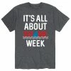 Licensed Character Men's It's All About Shark Fin Week Tee Blue -Licensed Character Shop unnamed file 46020