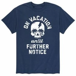 Licensed Character Men's Vacations Until Further Notice Tee Blue -Licensed Character Shop unnamed file 46025