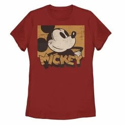 Licensed Character Disney's Mickey Mouse & Friends Juniors' Sepia Tone Portrait Graphic Tee