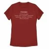 Licensed Character Juniors' Definition Of A Woman Simple Text Tee -Licensed Character Shop unnamed file 46041