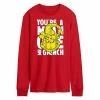Licensed Character Men's Dr. Seuss Grinch You're A Mean One Long Sleeve Tee Black