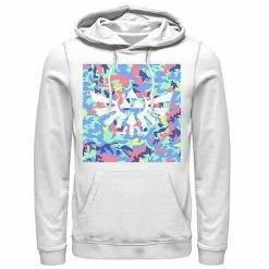 Licensed Character Men's Zelda Neon Camouflage Crest Hoodie