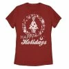 Licensed Character Juniors' Nintendo Super Mario Happy Holidays Christmas Tree Graphic Tee -Licensed Character Shop unnamed file 46143