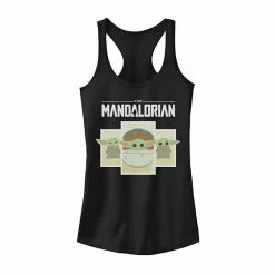Licensed Character Juniors' Star Wars The Mandalorian The Child Cartoon Panels Tank Top Indigo -Licensed Character Shop unnamed file 4623