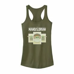 Licensed Character Juniors' Star Wars The Mandalorian The Child Cartoon Panels Tank Top Indigo -Licensed Character Shop unnamed file 4625