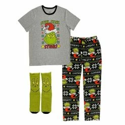 Licensed Character Men's The Grinch Stink Stank Stunk Pajama & Socks Set 8 Licensed Character Men's The Grinch Stink Stank Stunk Pajama & Socks Set -Licensed Character Shop unnamed file 463