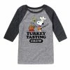 Licensed Character Boys 8-20 Peanuts Turkey Tasting Crew Raglan Graphic Tee -Licensed Character Shop unnamed file 4632