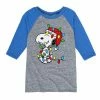 Licensed Character Boys 8-20 Peanuts Snoopy Lights Raglan -Licensed Character Shop unnamed file 4633