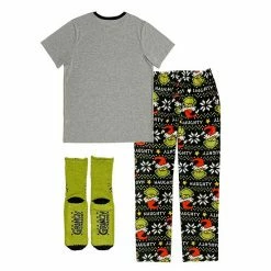 Licensed Character Men's The Grinch Stink Stank Stunk Pajama & Socks Set 9 Licensed Character Men's The Grinch Stink Stank Stunk Pajama & Socks Set -Licensed Character Shop unnamed file 464