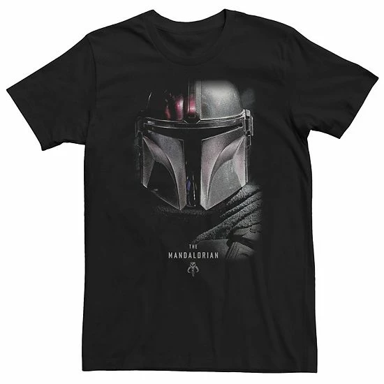 Licensed Character Men's The Mandalorian Bounty Hunter Shadow Tee 3 Licensed Character Men's The Mandalorian Bounty Hunter Shadow Tee