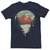Licensed Character Men's Mountain And Pouring Lake Circle Scene Tee -Licensed Character Shop unnamed file 4663