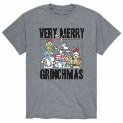Licensed Character Men's Dr. Seuss The Grinch Grinchmas Tee Athletic Heather