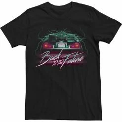 Licensed Character Big & Tall Back To The Future Neon Poster Tee