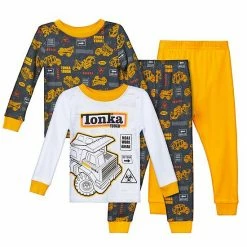 Licensed Character Toddler Tonka 4-Piece Pajama Set