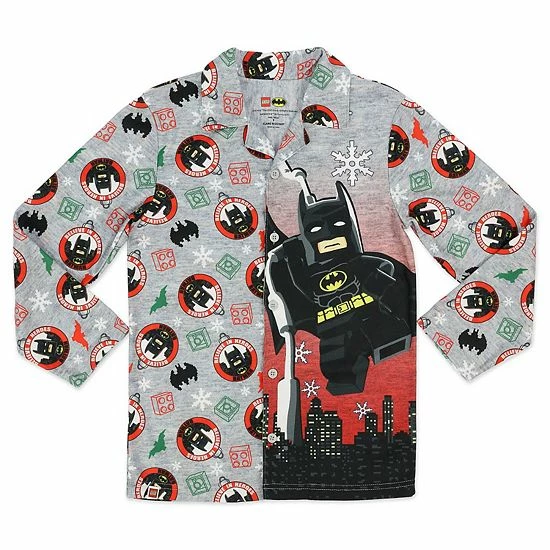 Licensed Character Boys 4-12 LEGO DC Comics Batman Holiday Top & Bottoms Pajama Set 4 Licensed Character Boys 4-12 LEGO DC Comics Batman Holiday Top & Bottoms Pajama Set - Image 2