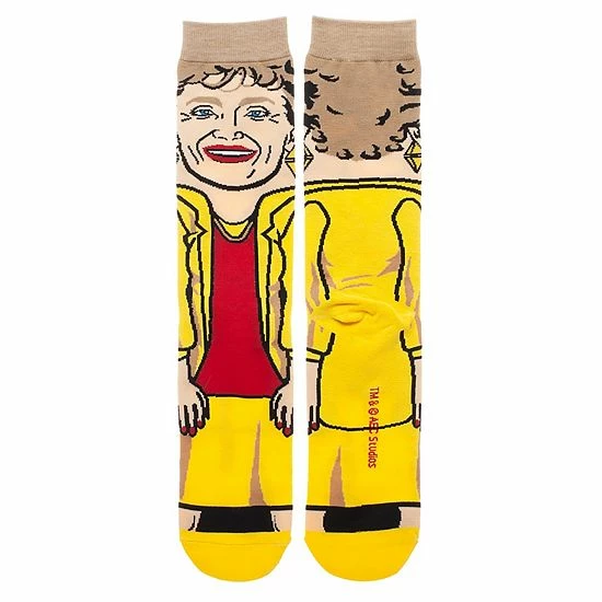 Licensed Character Men's Golden Girls Blanche Crew Socks 4 Licensed Character Men's Golden Girls Blanche Crew Socks - Image 2