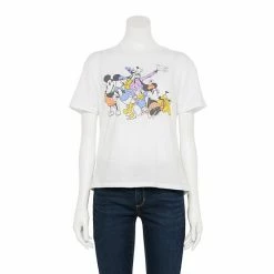Licensed Character Disney's Mickey Mouse & Friends Juniors' Vintage Graphic Tee
