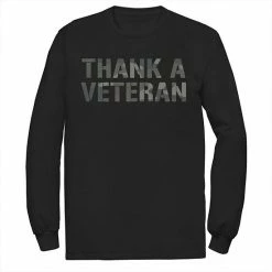 Licensed Character Men's Veterans Day "Thank A Veteran" Camouflage Tee