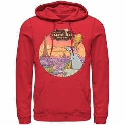Licensed Character Men's Disney / Pixar Ratatouille Over Look Paris Hoodie Red -Licensed Character Shop unnamed file 4763