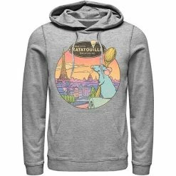 Licensed Character Men's Disney / Pixar Ratatouille Over Look Paris Hoodie Red -Licensed Character Shop unnamed file 4764