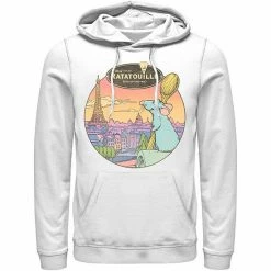 Licensed Character Men's Disney / Pixar Ratatouille Over Look Paris Hoodie Red -Licensed Character Shop unnamed file 4765