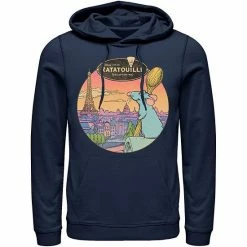 Licensed Character Men's Disney / Pixar Ratatouille Over Look Paris Hoodie Red -Licensed Character Shop unnamed file 4768